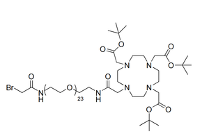 DOTA tris(TBE)-amido-PEG23-bromoacetamida
