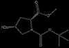 Cosméticos solubles en polvo blanquecino metil cis-1-boc-4-hidroxi-d-prolinato