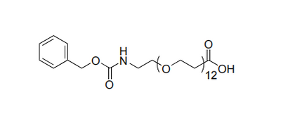 Biodisponibilidad Estable 99% Cbz-N-amido-PEG12-acid