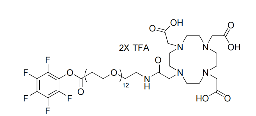 DOTA-tris(ácido)-amido-PEG12-TFP éster
