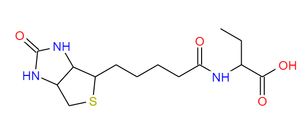 Ácido butanoico, 2 - [[5- (hexahidro-2-oxo-1H-tieno [3,4-d] imidazol-4-il) -1-oxopentil] amino] -